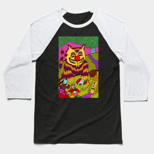 Monster Cat Baseball T-Shirt